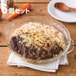 グラタン皿 一人用 18cm Pyrex パイレックス 丸 耐熱ガラス オーブンウェア 同色6個セット （ 食洗機対応 電子レンジ対応 オーブン対応 