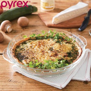 グラタン皿 一人用 21cm Pyrex パイレックス 丸 耐熱ガラス オーブンウェア （ 食洗機対応 電子レンジ対応 オーブン対応 耐熱 ガラス 丸