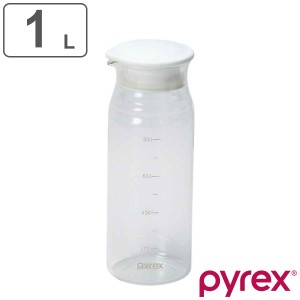 ポット ピッチャー 冷水筒 1L Pyrex パイレックス クールポット 耐熱ガラス （ 水差し ジャグ ドリンクピッチャー ガラス 耐熱 熱湯 目盛