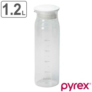 ポット ピッチャー 冷水筒 1.2L Pyrex パイレックス クールポット 耐熱ガラス （ 水差し ジャグ ドリンクピッチャー ガラス 耐熱 熱湯 目