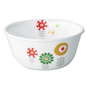 ボウル 12.5cm CORELLE ケイユクッカ 強化ガラス （ 食洗機対応 電子レンジ対応 オーブン対応 耐熱 サラダボウル 小鉢 取り皿 北欧風 花 