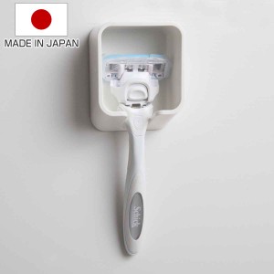 バス収納 マグネット シェーバーホルダー お風呂 収納 日本製 （ シェーバー ホルダー かみそりホルダー バス 磁石 かみそり 剃刀 髭剃り