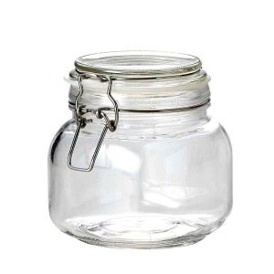 保存容器 750ml ガラス製 角型保存ビン （ ガラス ガラス容器 保存 容器 密閉 密閉容器 食品 ガラス瓶 ガラス保存容器 食品保存 常備菜 