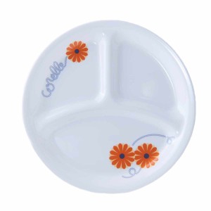 ランチプレート 21.5cm CORELLE コレール オレンジマーガレット 強化ガラス 5枚セット （ 食洗機対応 電子レンジ対応 オーブン対応 耐熱 