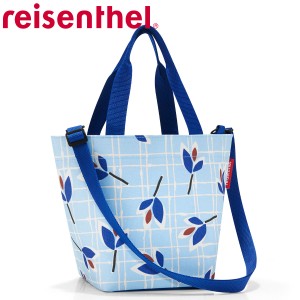 ショッピングバッグ reisenthel SHOPPER XS with STRAP LEAVES BLUE （ トートバッグ エコバッグ バッグ 肩掛け レディース ライゼンター