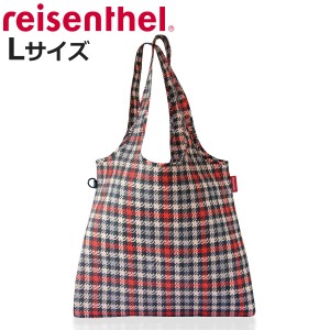 エコバッグ reisenthel MINI MAXI SHOPPER L ISO2 GLCECK RED （ ショッピングバッグ マイバッグ 保冷 保温 折りたたみ コンパクト 大容