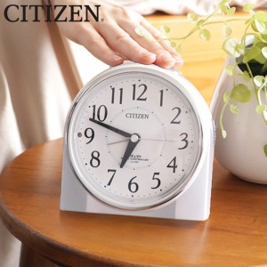 目覚まし時計 シチズン CITIZEN 電波時計 ネムリーナリング 電波時計 掛け時計（ 置時計 インテリア アナログ 電波目覚まし時計 アラーム