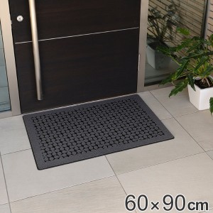 玄関マット 60x90cm 厚さ9mm 屋外用 クローバー柄 （ 60×90cm 屋外 玄関 マット 洗える 水洗い クローバー 長方形 大判 エントランスマ