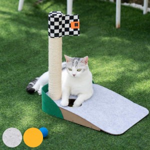 おもちゃ 猫 犬 ミオファン スクラッチャーゴルフ 一人遊び （ MewooFun ボール3個付き ボール遊び 爪とぎ 猫のおもちゃ 猫用おもちゃ ペ