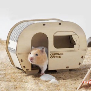 ケージ ハムスター ミオファン DIYハウス コーヒーカート （ ハムスターケージ 小動物用ケージ 小動物用 遊び場 ペット 飼育 ハウス DIY 