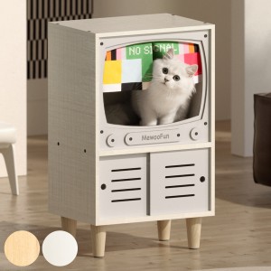 ペットハウス ミオファン TVハウス デラックス （ キャットハウス 猫用 ペット用 猫ハウス ハウス おしゃれ インテリア ねこハウス 爪と