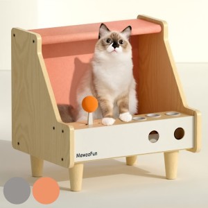 ペットハウス ミオファン ゲームハウス （ キャットハウス 猫用 ペット用 猫ハウス ハウス おしゃれ インテリア ねこハウス 爪とぎ付き 