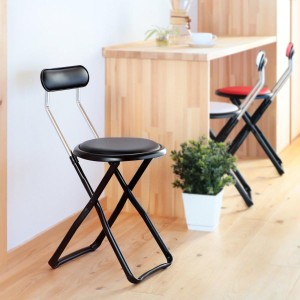 折りたたみ椅子 座面高44cm キャプテンチェア ミドルタイプ （ 折りたたみチェア 椅子 チェア パイプ椅子 簡易椅子 日本製 イス いす 折