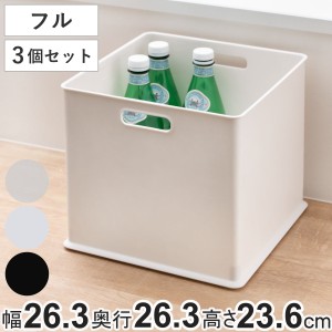 カラーボックス 横置き インナーボックス 収納 フル ナチュラ インボックス プラスチック 日本製 3個セット ( 収納ボックス 収納ケース