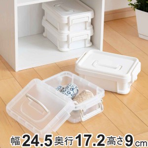 収納ボックス ナチュラトラックス 幅24.5×奥行17.2×高さ9cm 24S フタ付き （ コンテナボックス 収納 持ち手 カラーボックス インナーボ