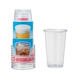 クリアカップ 420ml 900個入 10個入×90セット 使い捨てカップ コップ （ 使い捨て クリアーカップ カップ プラカップ プラコップ 日本製