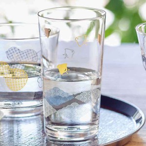 グラス 150ml 和紋 ガラス （ ガラスコップ コップ カップ ガラス製 食器 アイスコーヒー アイスティー お酒 お茶 水 ジュース シンプル 