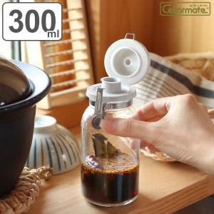 保存容器 300ml ワンプッシュ便利びん300 セラーメイト （ 日本製 調味料入れ ガラス 密閉 パッキン付き ワンプッシュ レシピ付き キャニ