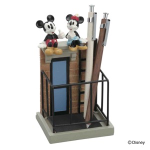 ステーショナリースタンド　ミッキー＆ミニー （ 文房具 ステーショナリー 収納 ディズニー Disney ミッキー ミニー ミッキーマウス ミニ