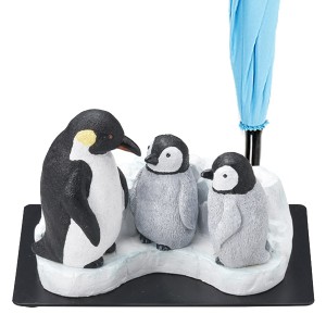 傘立て ペンギン親子 3本収納 置物 動物 傘たて アンブレラスタンド （ 傘 かさ立て 玄関 収納 おしゃれ かわいい カサ立て かさたて 傘
