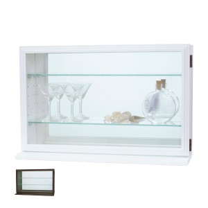 コレクションケース ガラスケース スカーラY 約幅56cm （ コレクションキャビネット キャビネット 背面ミラー 卓上 ガラスキャビネット 