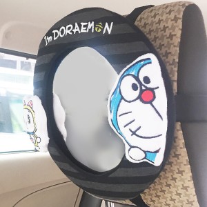 ベビーミラー 車用 I'm DORAEMON カーミラーラウンド 赤ちゃん （ チャイルドシート 車 後部座席 後ろ向き ドラえもん 鏡 ベビー用品 キ