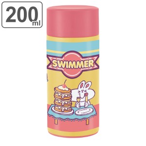 水筒 ミニ マグ 200ml ステンレス コンパクト SWIMMER パンケーキ （ 保温 保冷 直飲み マグボトル ミニボトル 軽量 直のみ すいとう ボ