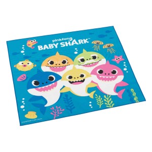 ランチクロス 43cm ベイビーシャーク （ BabyShark ナフキン ランチョンマット 弁当包み 三角巾 給食ナフキン 子供 さめ お弁当箱 弁当 