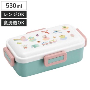 弁当箱 1段 530ml 抗菌 ふわっと サンリオキャラクターズ×小渕暁子 （ キキララ ポムポムプリン ハローキティ シナモロール マイメロデ