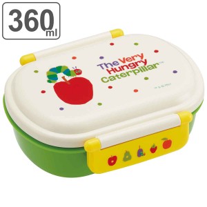 弁当箱 360ml 1段 抗菌 ふわっとタイトランチ はらぺこあおむし （ お弁当箱 ランチボックス 食洗機対応 レンジ対応 ドーム蓋 キッズ 食