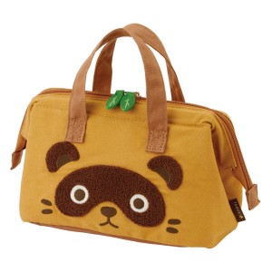 ランチバッグ がま口型ランチバッグ TANUKI （ たぬき がま口型 保冷バッグ 保冷ランチバッグ 保冷 弁当袋 お弁当袋 保温 お弁当入れ Wフ