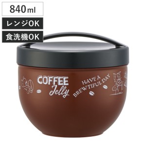 弁当箱 840ml 丼ランチボックスメンズ トムジェリコーヒー （ トムとジェリー どんぶり型 ランチジャー ランチボックス レンジ対応 食洗