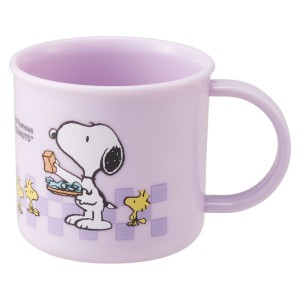 コップ 200ml 抗菌食洗機対応プラコップ スヌーピー 80sカフェ （ SNOOPY プラコップ 抗菌 耐熱 食洗機対応 レンジ対応 日本製 プラスチ