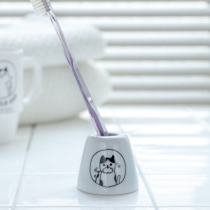 歯ブラシスタンド neco 歯ブラシホルダー （ 歯ブラシ立て 歯ブラシ置き 洗面用品 歯ブラシ スタンド ホルダー 収納 置き 洗面グッズ 猫 