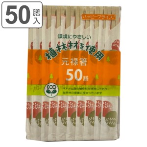 割り箸 50膳 袋入 元禄箸 （ 使い捨て お箸 箸 はし ハシ 割りばし わりばし 割箸 バーベキュー イベント レジャー ピクニック 運動会 弁