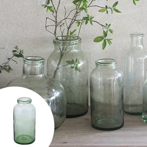 フラワーベース クラシカルガラス E （ 花瓶 花器 ガラス エアプランツ 多肉植物 ガーデン ）