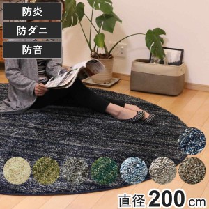 ラグ スミノエ 正円形 Mリュストル LUSTRE 200×200cm （ カーペット 絨毯 マット ラグマット コンパクト 円形 丸 正円 おしゃれ 北欧 床