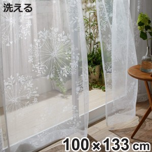 レースカーテン KUKKA VOILE クッカボイル 100x133cm スミノエ （ カーテン レース 既製品 1枚 シンプル 洗える インテリア フラワー 花