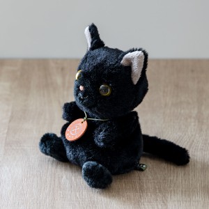 ぬいぐるみ potte 黒猫 猫 （ ヌイグルミ ねこ ネコ 動物 雑貨 インテリア アニマル グッズ ベビー 赤ちゃん プレゼント ギフト かわいい