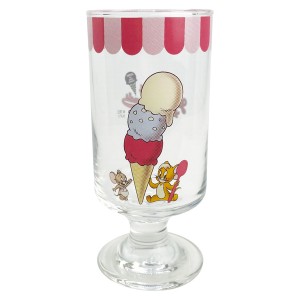 アイスクリームグラス 350ml デザートグラス 食器 日本製 キャラクター （ 脚付きグラス レトロ パフェグラス トムジェリ グラス 脚付き 