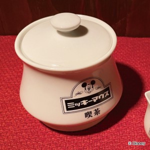 シュガーポット 340ml ミッキーマウス 喫茶 磁器 （ 砂糖入れ キッチン小物 カフェ雑貨 キャニスター お茶用品 レトロ ティーウェア 砂糖