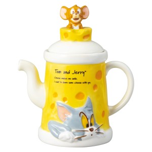 ティーポット 400ｍl トムとジェリー 磁器 （ 紅茶ポット 急須 ストレーナー 茶こし ティーサーバー お茶用品 ティーウェア コーヒー 紅