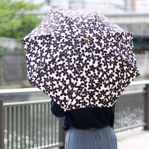 日傘 SUR MER 綿麻 ナチュラル フラワー 折りたたみ 日本製 （ sur mer 折りたたみ傘 晴雨兼用 雨傘 レディース 麻 綿 UVカット おしゃれ