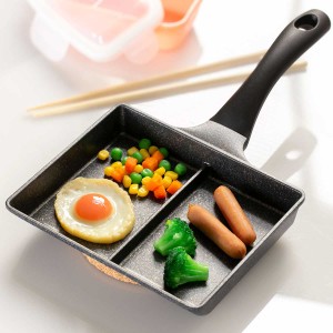 フライパン 仕切り付き IH対応 マーブルツインパンNEO （ ガス火 IH 対応 玉子焼き器 卵焼き器 仕切り付きフライパン ツインパン マーブ