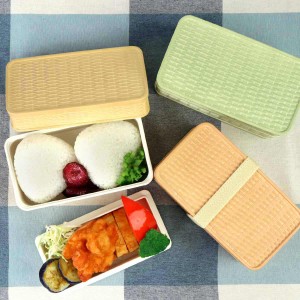 弁当箱 2段 540ml ラット バスケット風 （ お弁当箱 ランチボックス 食洗機対応 レンジ対応 女子 大人 食洗機OK レンジOK お弁当 弁当 二