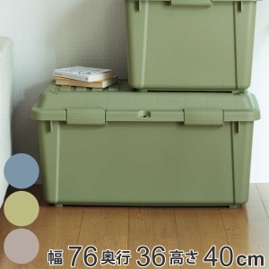 収納ボックス TRUNK BOX インカーゴ M 樹脂と暮らす （ 収納 ボックス 座れる 幅76×奥行36×高さ40cm コンテナボックス 蓋付き キャンプ