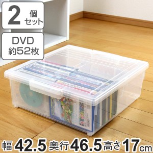 DVD収納ケース いれと庫 DVD用 ワイド 2個セット （ 収納ケース 収納ボックス メディア収納 ボックス ケース フタ付き 日本製 クリア 簡