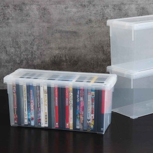 DVD収納ケース いれと庫 DVD用 （ 収納ケース 収納ボックス メディア収納 ボックス ケース フタ付き 仕切り板付き プラスチック 日本製 