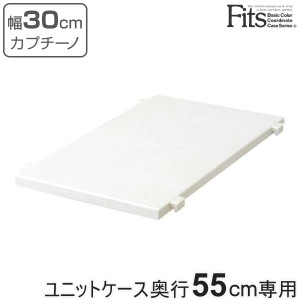 専用棚 幅30cm フィッツユニットケース カプチーノ 奥行55cm専用 Fits フィッツ （ フィッツユニット 対応 棚 専用パーツ オプション 収