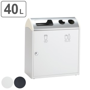 【法人限定】 屋内用ゴミ箱 ダストボックス 2分別 40L×2 トリムSR L 一般ごみ かん・びん （ ゴミ箱 分別 ごみ箱 屋内用 屋内 業務用 ご